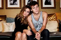 Lisa Marie Presley with her son Benjamin